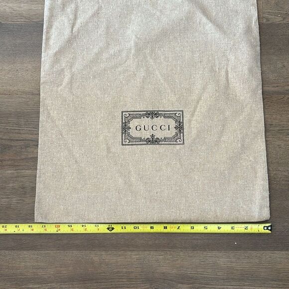 Gucci Garment Bag Drawstring Canvas Jute Look - Picture 5 of 6